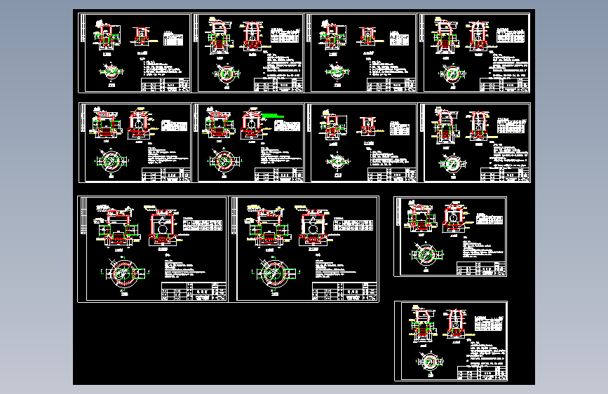 各种沉沙井的施工大样CAD图纸
