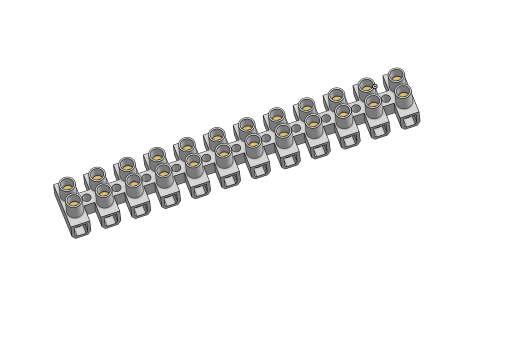 12路螺丝端子排