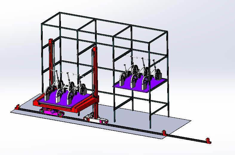 毕设-立体自行车车库-三维SW+二维CAD