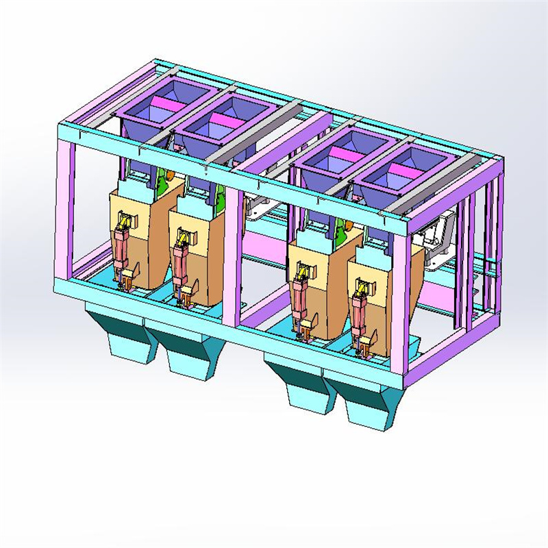 X2708 四工位六面真空包装机 10kg大米包装