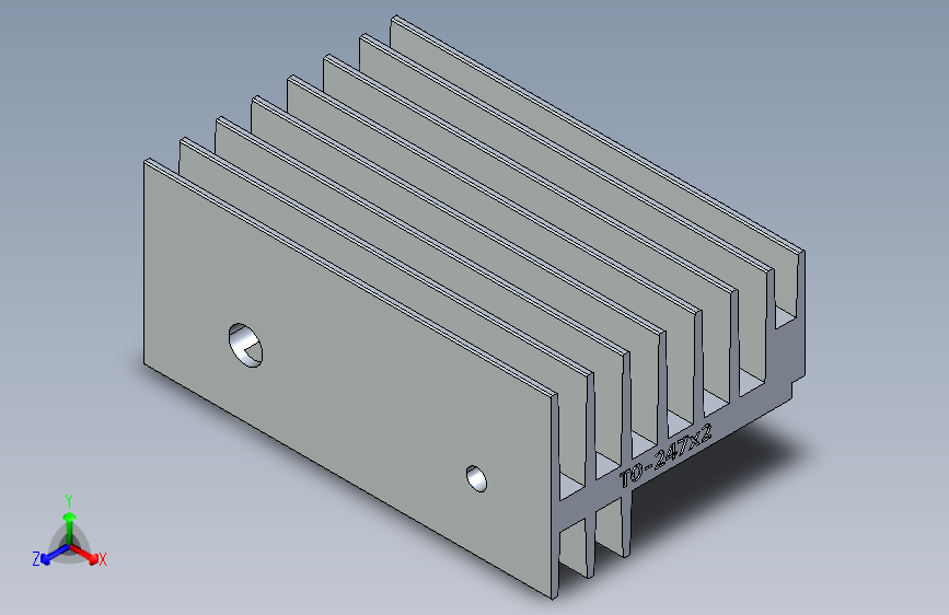 散热器“F”TO-247x2 60