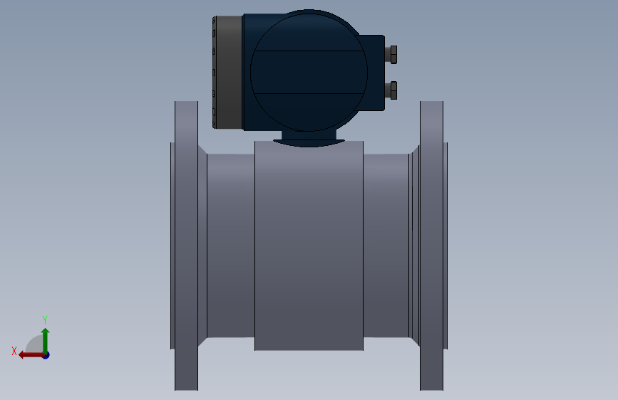 DN200流量计 FL_7F2C_DN200_150_SOLIDWORKS 2020_模型图纸下载 – 懒石网