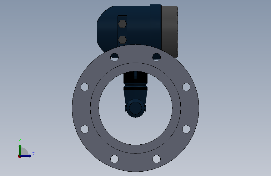 DN200流量计 FL_7F2C_DN200_150_SOLIDWORKS 2020_模型图纸下载 – 懒石网