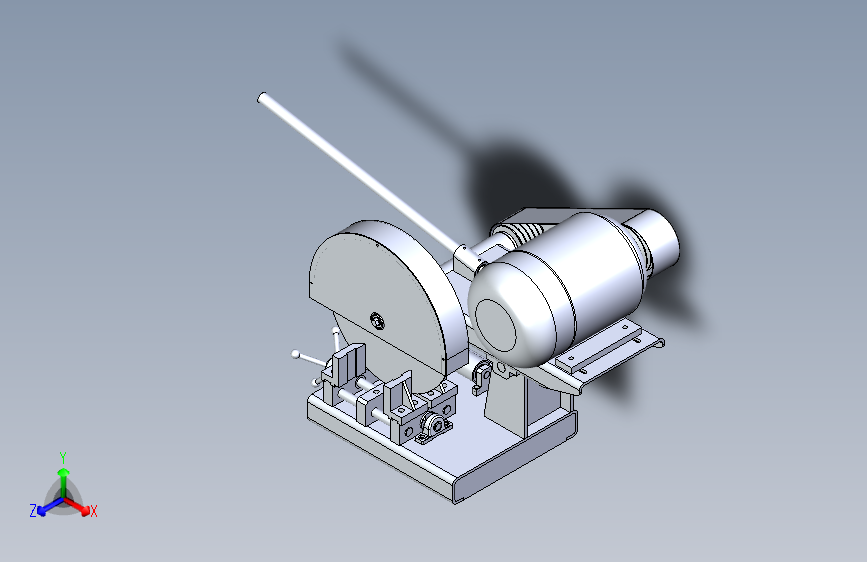 24寸手动铝棒锯电动送料机