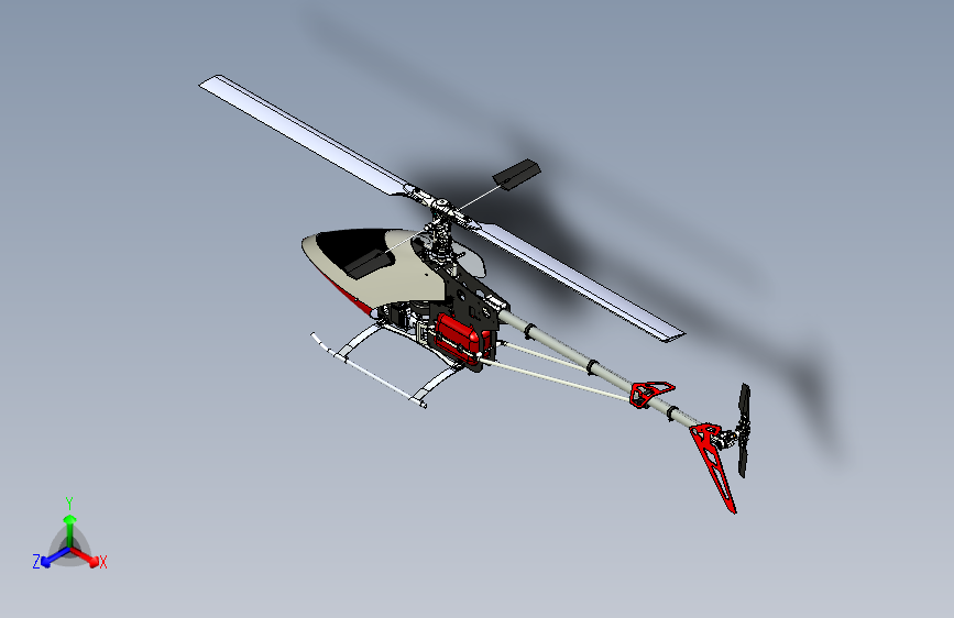 JS TZ-V2 .50无线遥控Nitro直升机
