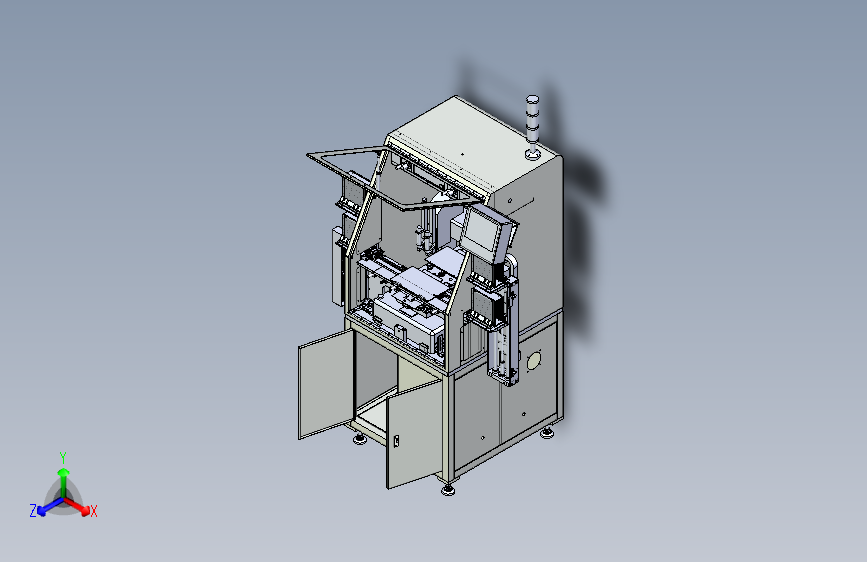 LED上下料自动点胶机