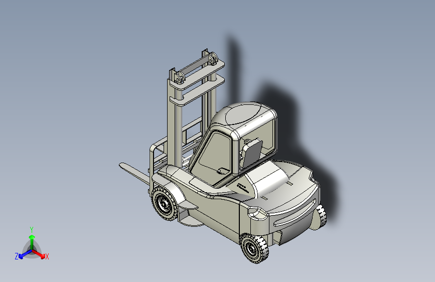 叉车3D图纸