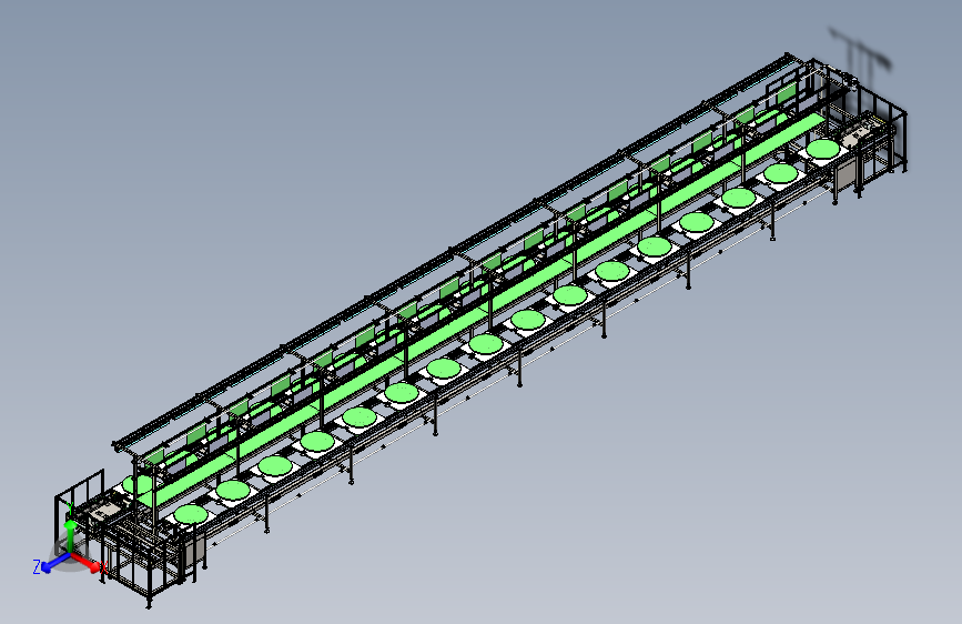 单层倍速链组装线