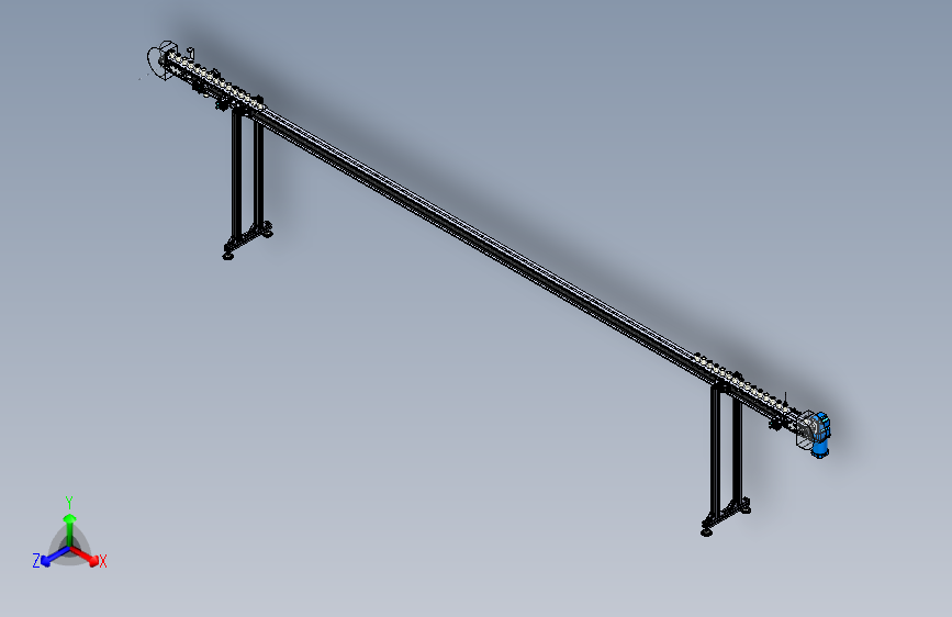 一条德国设备上的输送流水线
