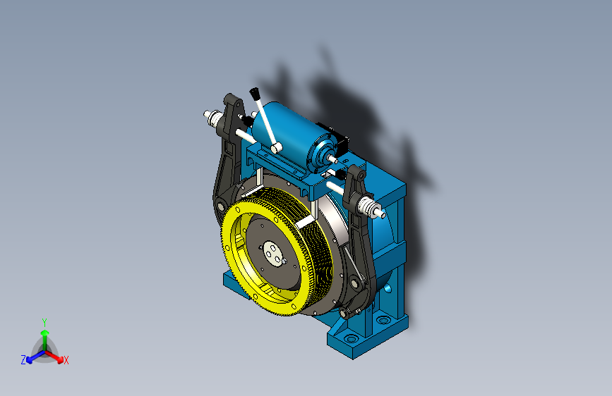永磁同步电机直驱曳引机