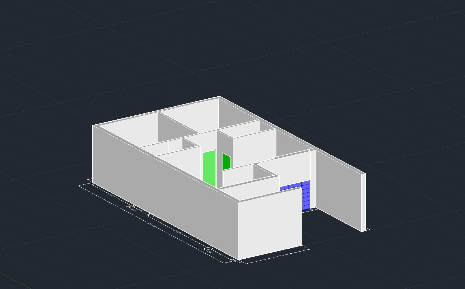 带墙的楼层布局