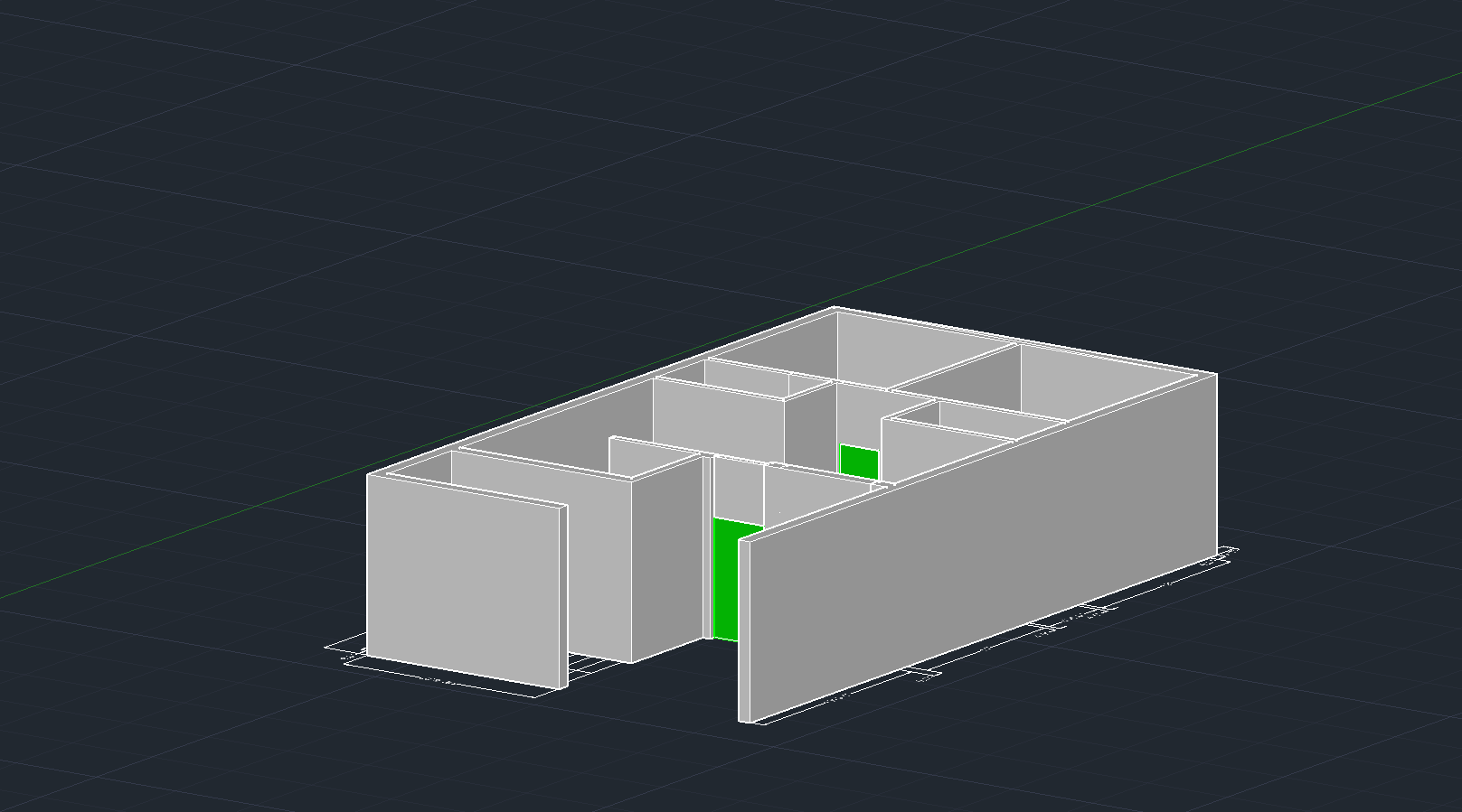 带墙的楼层布局