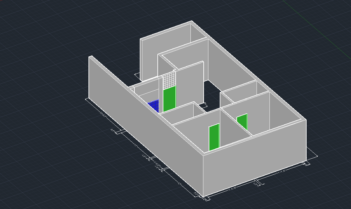 带墙的楼层布局