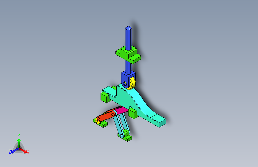 凸轮机构冲床运动仿真