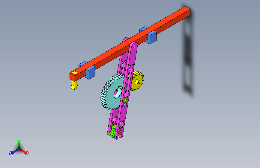 牛头刨原理运动仿真
