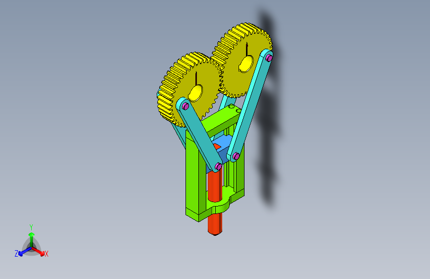 齿轮冲压机原理仿真