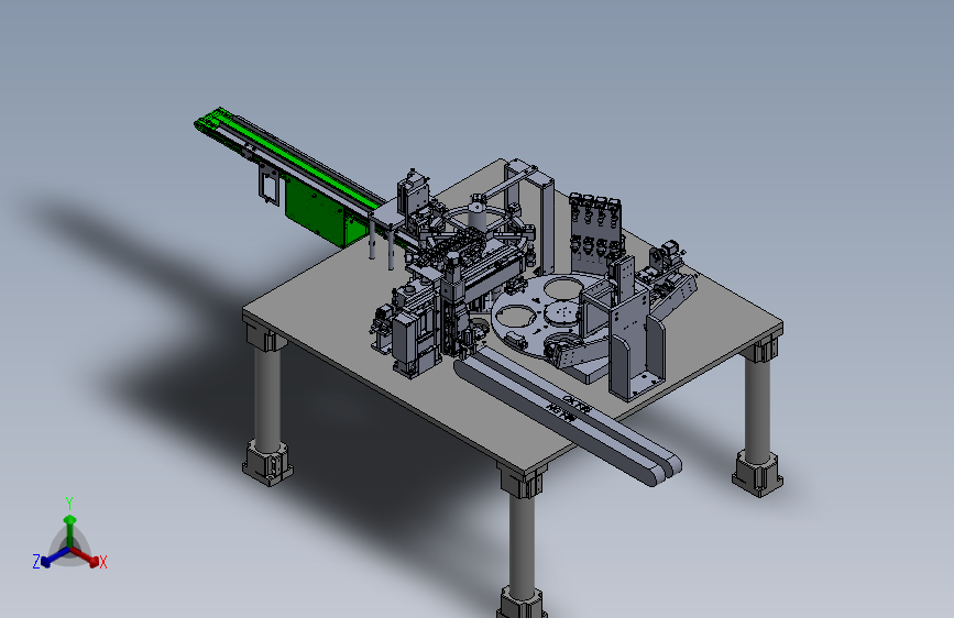 双转盘串联视觉检测机构