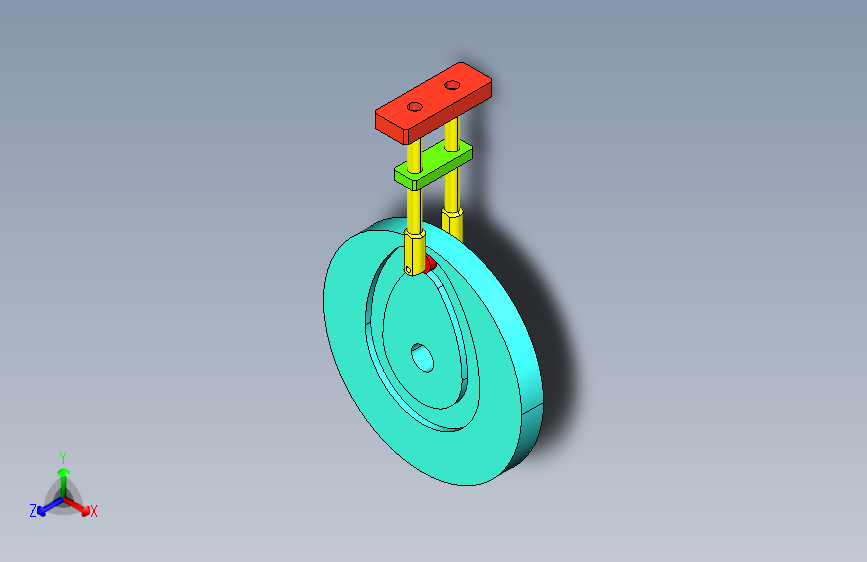 盘槽型凸轮运动仿真