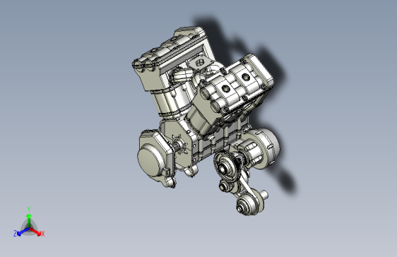 V4摩托车发动机