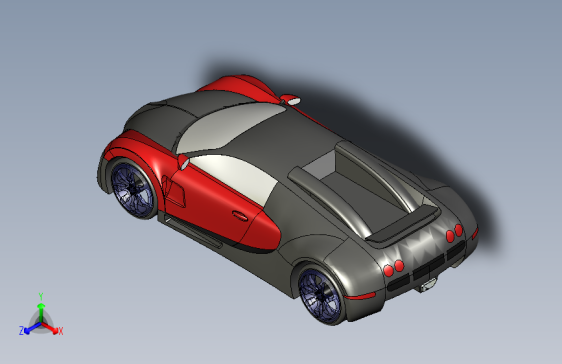 布加迪威龙超跑模型