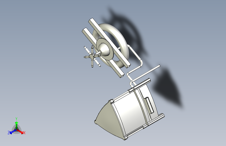 池塘自动喂养产品设计及三维模型