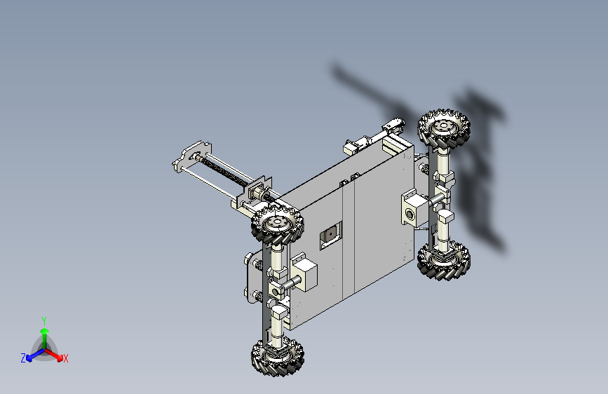 大型仓库智能装卸小车整车机构设计