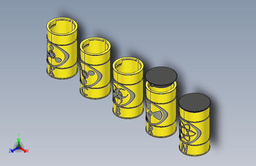 CBRN _ KBRN 危险废物桶（化学、生物、放射、核）