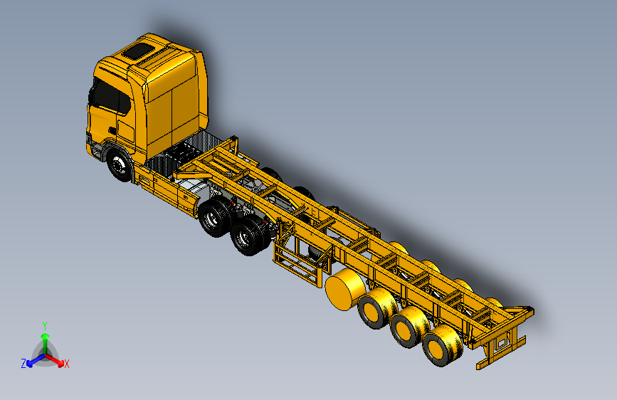 标准卡车拖车 40 英尺