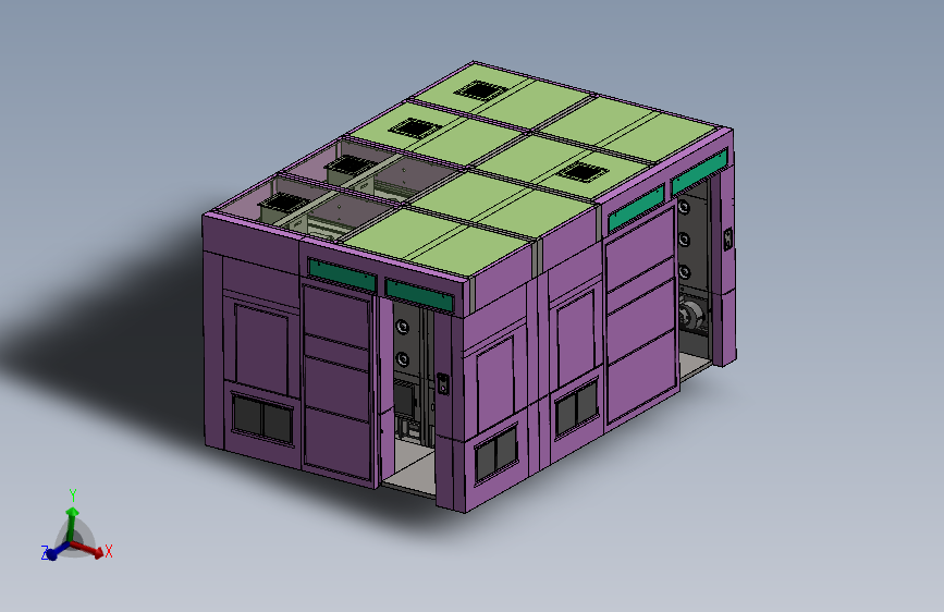 自动移门S型通道风淋室
