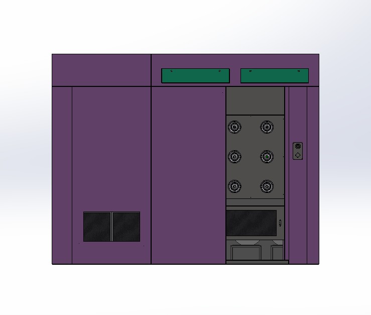 自动移门S型通道风淋室