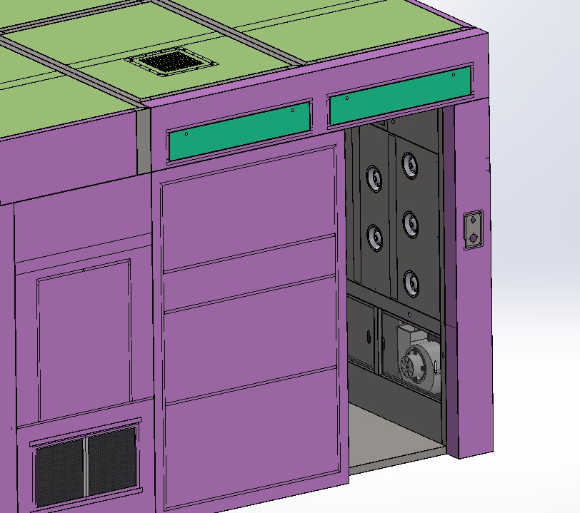 自动移门S型通道风淋室