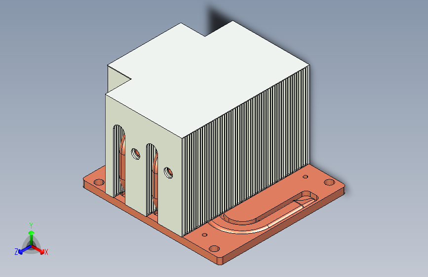 处理器散热器组件STEP