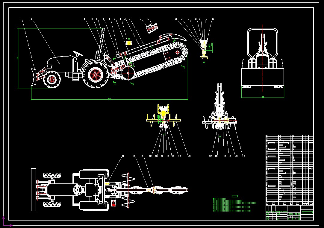 开沟机模型=1088875=1000