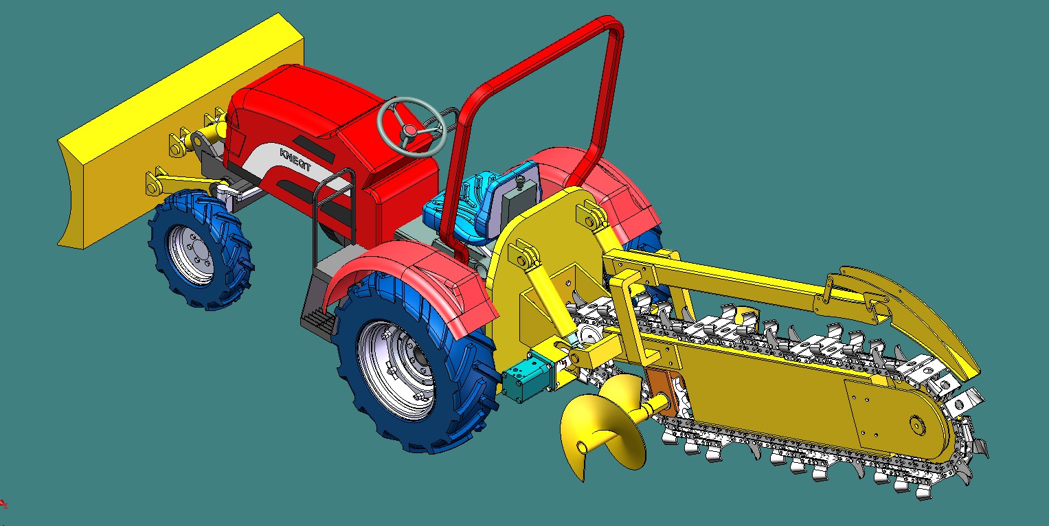 开沟机模型=1088875=1000