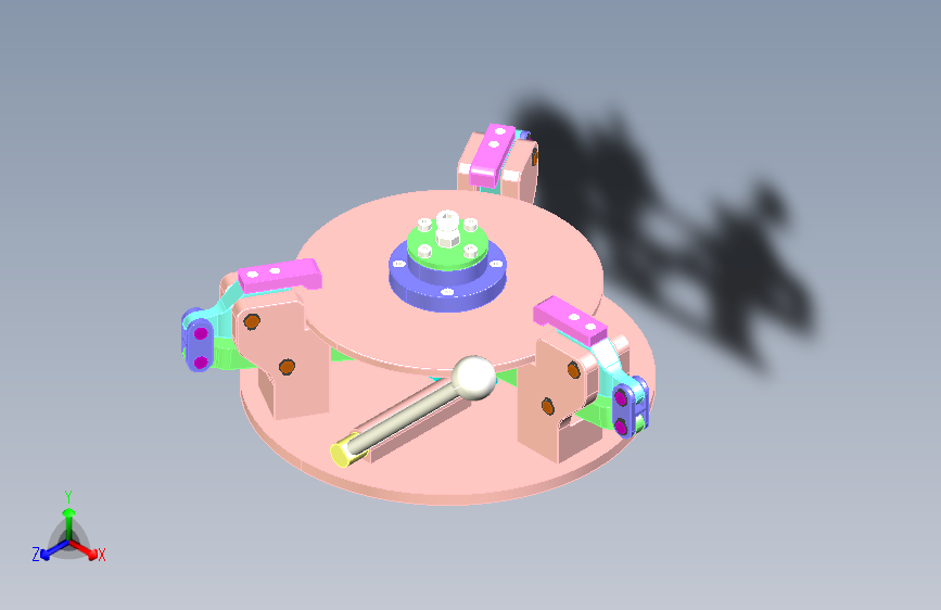 Fixture - 814自动夹紧装置夹具