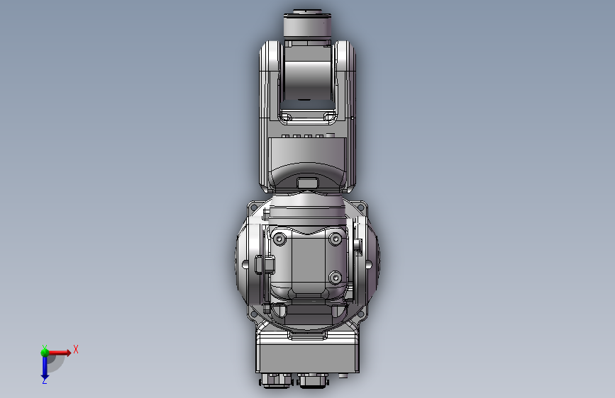 安川MH3F关节可运动机器人模型YASkawa 俯视图
