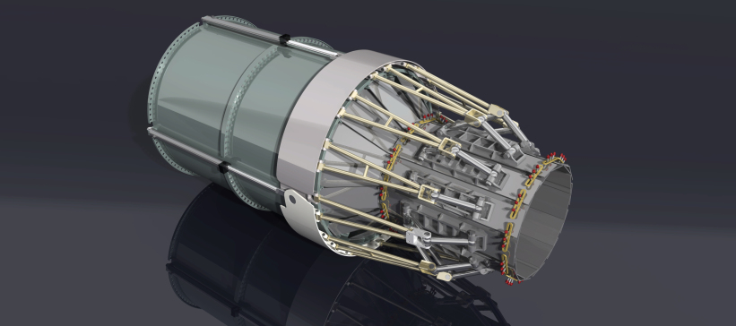 燃烧器喷嘴后-推力矢量喷嘴