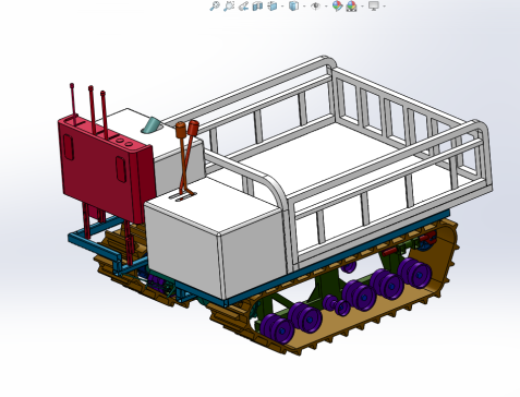 山地果园自走式履带运输车的抗侧翻设计