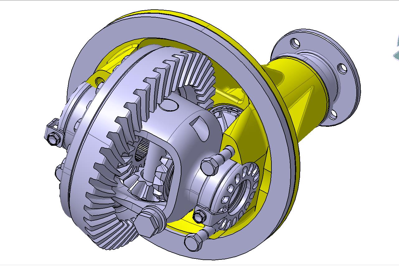 带差速锁后桥总成--1041273-140