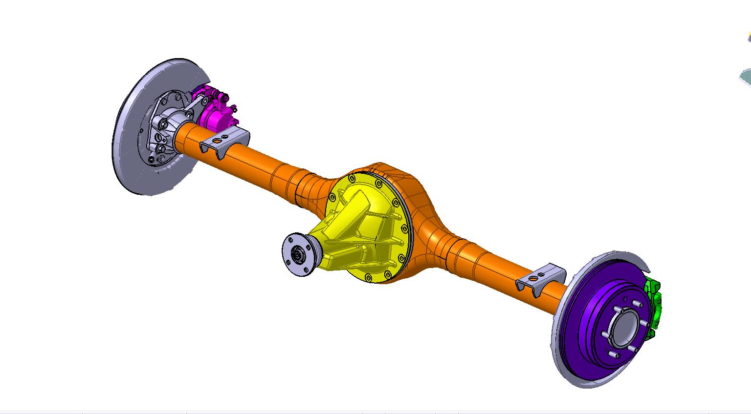 带差速锁后桥总成--1041273-140