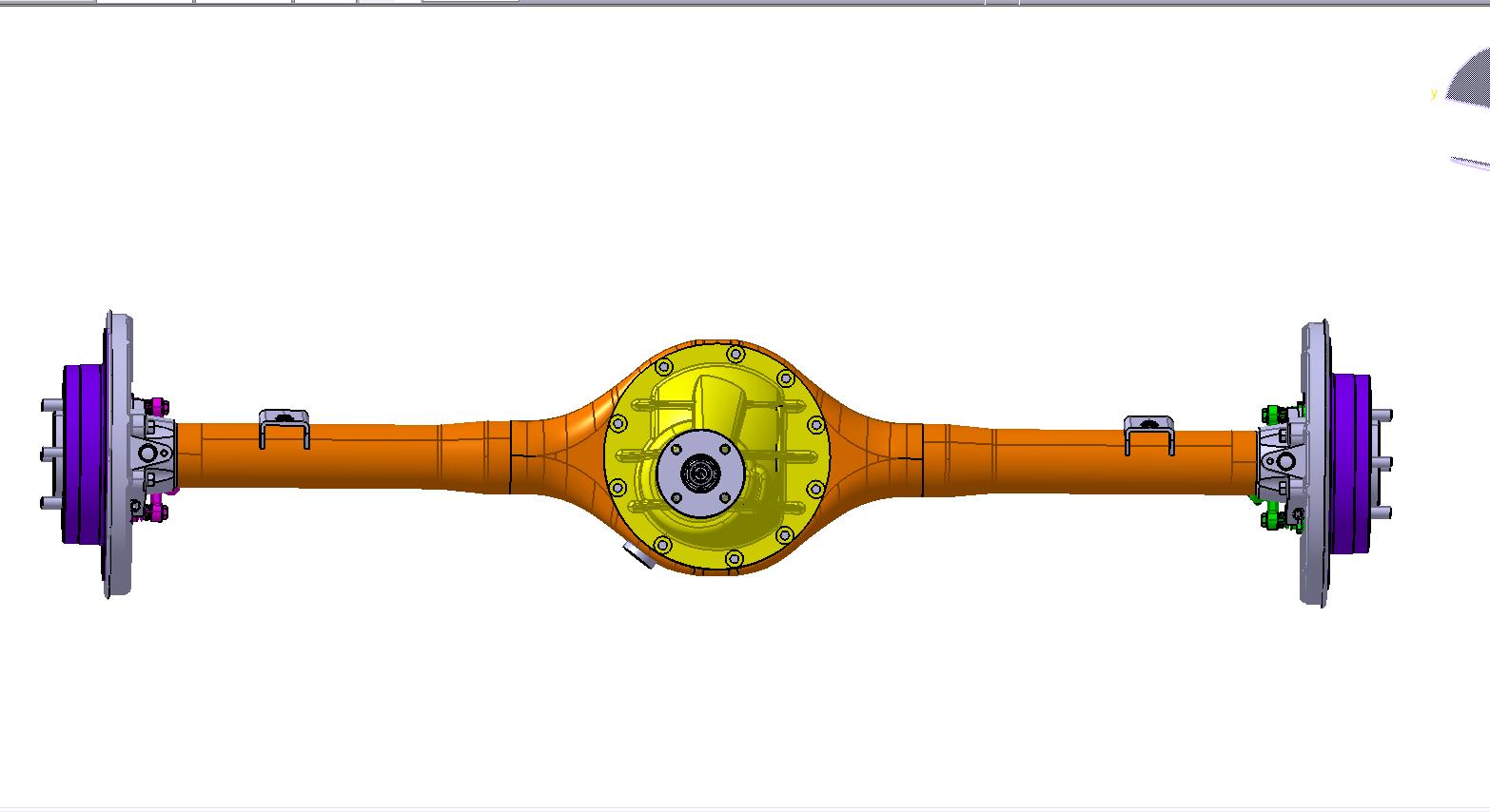 带差速锁后桥总成--1041273-140