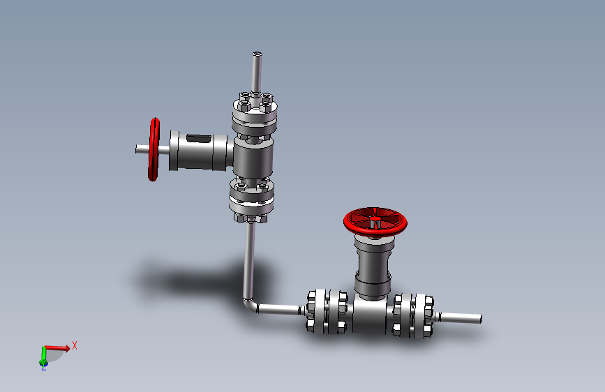 单井放空管线 - 左侧