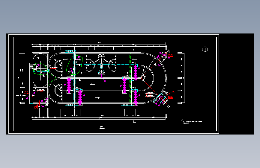 卡鲁塞尔氧化沟平面布置图--714028-20