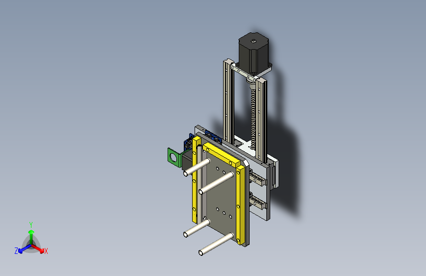 步进电机水平移动机构