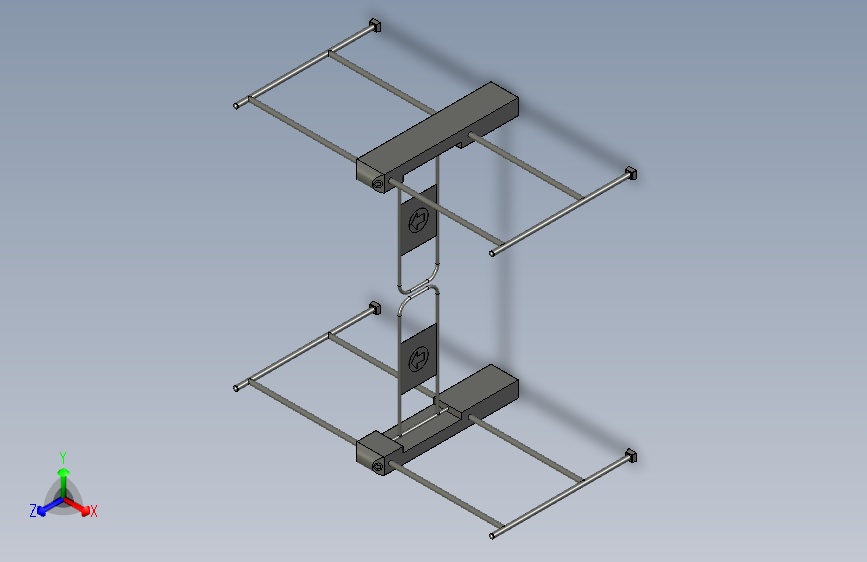 超市入口感应门闸模型