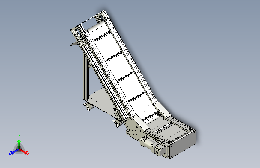 爬坡型皮带输送机