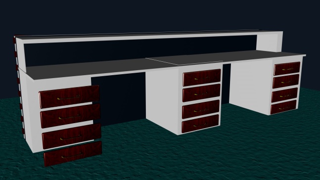 032-办公桌-STL PBJ