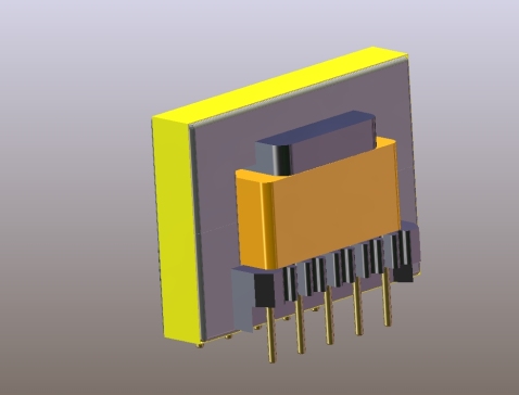009-变压器-EE22(V5-5P) STEP
