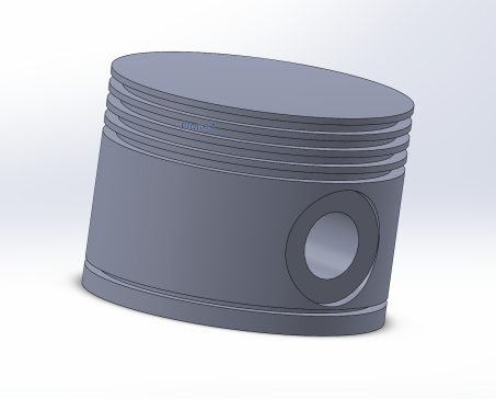 052-活塞-精密发动机活塞模型 SW