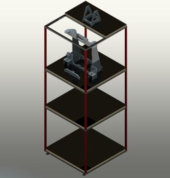 002-储物架-3D打印机支架 SW STEP